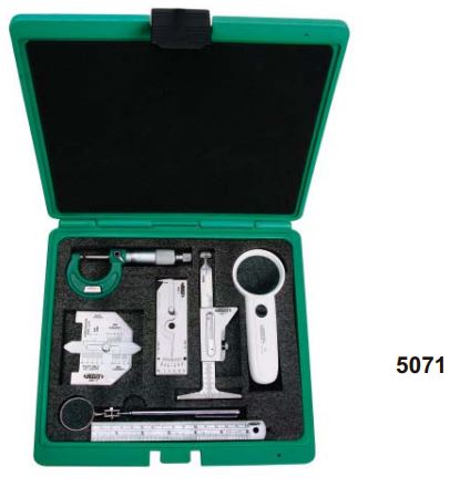 Set 7 thước đo mối hàn Insize 5071