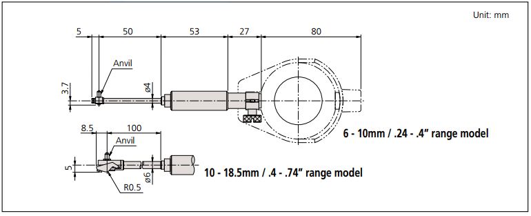 Dụng cụ đo lỗ Mitutoyo