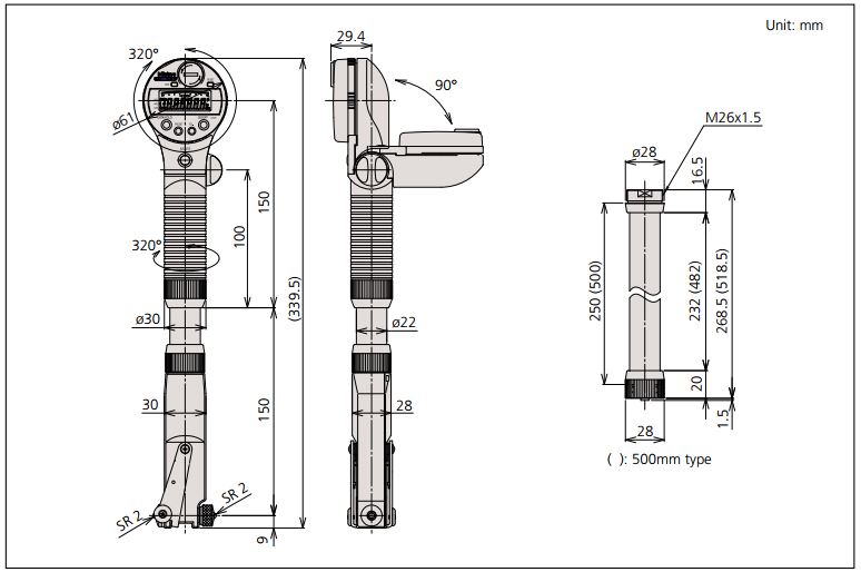 Dụng cụ đo lỗ điện tử ABSOLUTE Mitutoyo