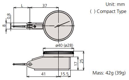 Đồng hồ so cơ khí Mitutoyo loại ngang 513