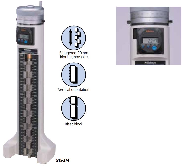 Khối hiệu chuẩn chiều cao điện tử Mitutoyo 515-376 1 Khối hiệu chuẩn chiều cao điện tử Mitutoyo