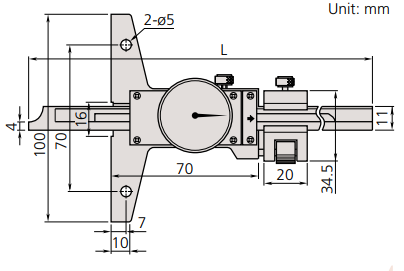 Thước đo sâu đồng hồ Mitutoyo Series 527