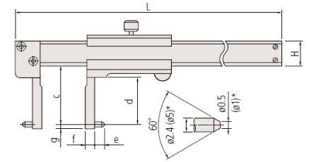 Thước kẹp cơ khí Mitutoyo bản tiêu chuẩn 530