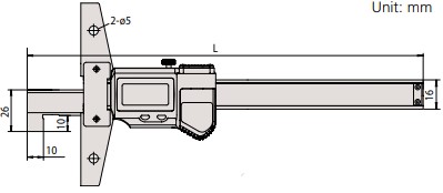 Thước đo sâu điện tử loại đầu móc ABSOLUTE Mitutoyo Series 571