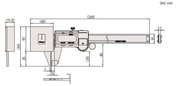 Thước kẹp cơ khí Mitutoyo bản tiêu chuẩn 530