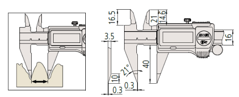Thước kẹp cơ khí Mitutoyo bản tiêu chuẩn 530