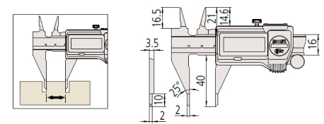 Thước kẹp cơ khí Mitutoyo bản tiêu chuẩn 530