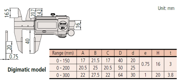 Thước kẹp cơ khí Mitutoyo bản tiêu chuẩn 530