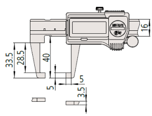 Thước kẹp cơ khí Mitutoyo bản tiêu chuẩn 530