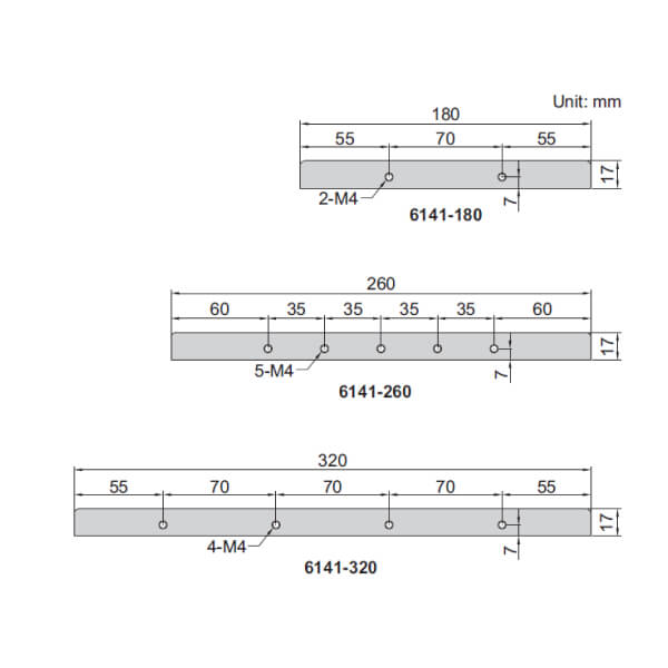 Đế gá mở rộng cho thước đo độ sâu Insize 6141