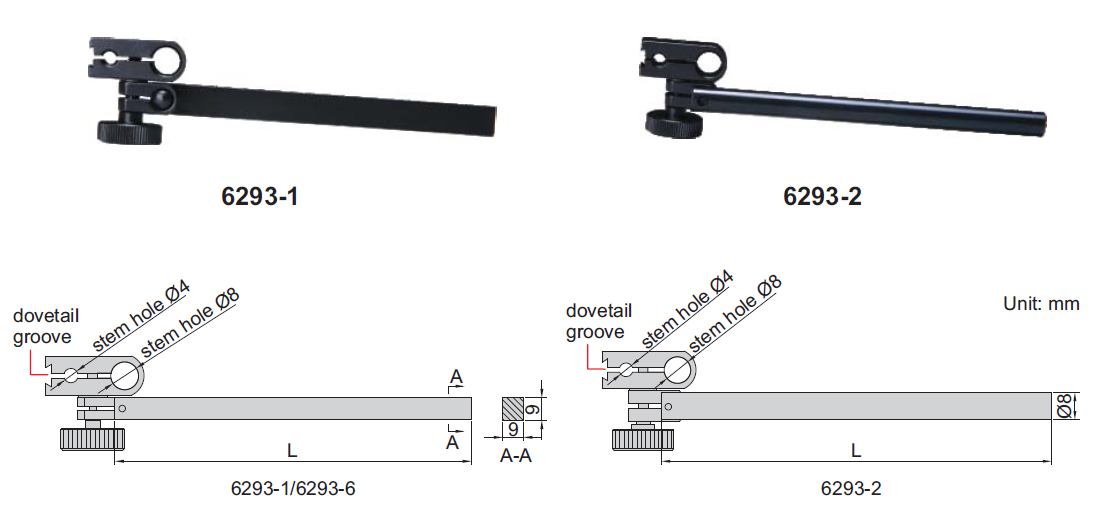 Đồ gá đồng hồ so chân gập Insize 6293