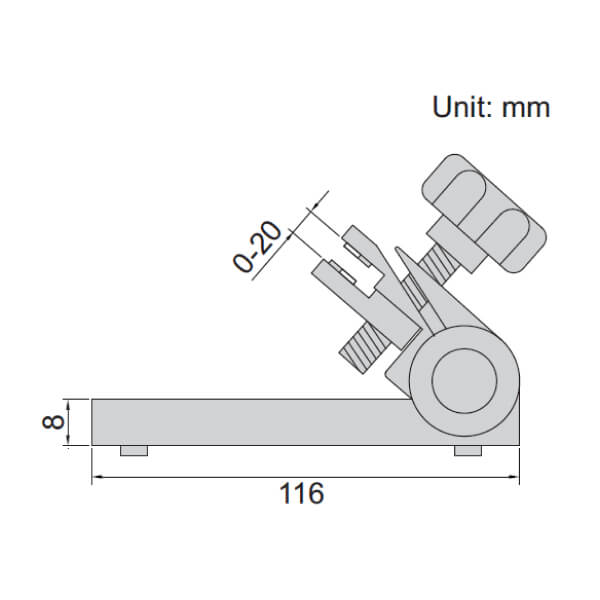 Đế kẹp thước panme Insize 6300