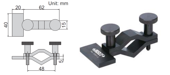 Đế kẹp thước panme Insize 6301