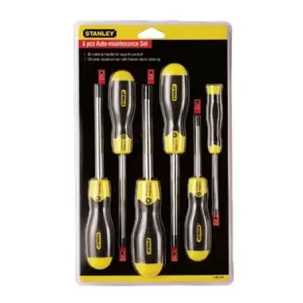 Bộ vít hoa thị 6 chi tiết Stanley 65-156-2 Bộ vít hoa thị 6 chi tiết Stanley 65-156-2