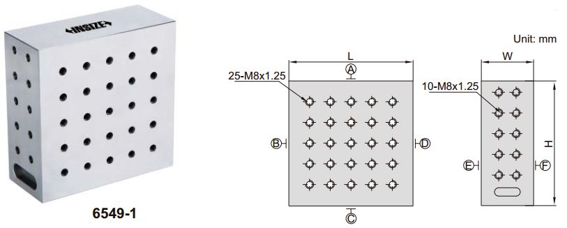 Khối căn góc phải Insize 6549 2 Khối căn góc phải Insize 6549