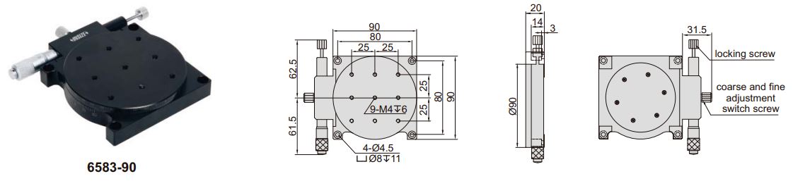 Đế xoay Insize 6583
