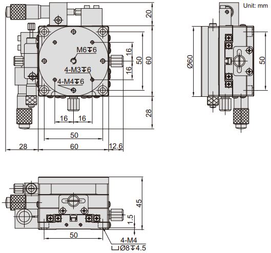Đế xoay và chỉnh trục XY Insize 6588
