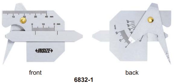 Thước đo mối hàn Insize 6832-1 2 Thước đo mối hàn Insize 6832