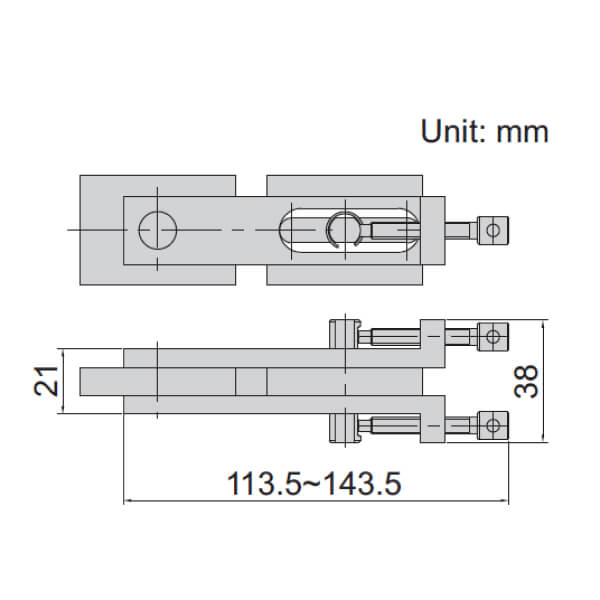 Gá đỡ khối chuẩn Insize 6886