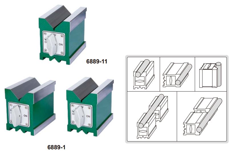 Khối V từ (loại cao cấp) Insize 6898 6889-11 4 Khối V từ (loại cao cấp) Insize 6898