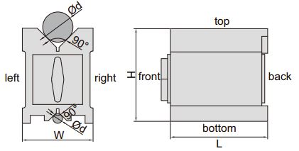 Khối V từ (loại cao cấp) Insize 6898