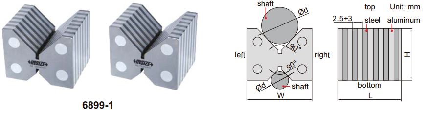 Bộ khối V cảm ứng từ Insize 6899