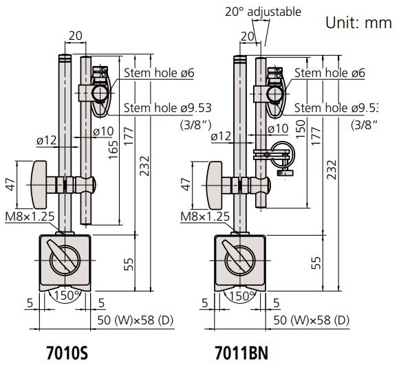 Đế từ Mitutoyo SERIES 7