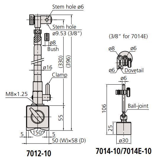 Đế từ Mitutoyo SERIES 7