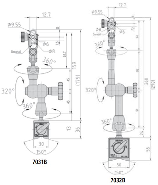 Đế từ Mitutoyo SERIES 7