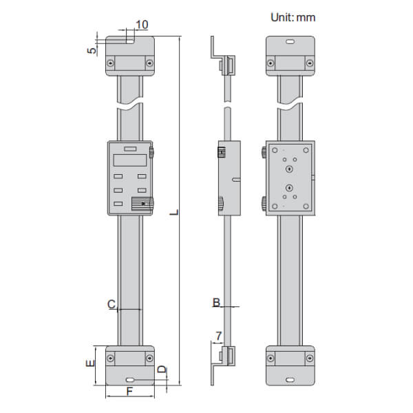 Thước đo điện tử phương dọc Insize 7102-500 4 Thước đo điện tử phương dọc Insize 7102