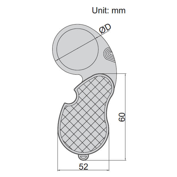 Kính lúp loại gấp có đèn chiếu Insize 7514-1