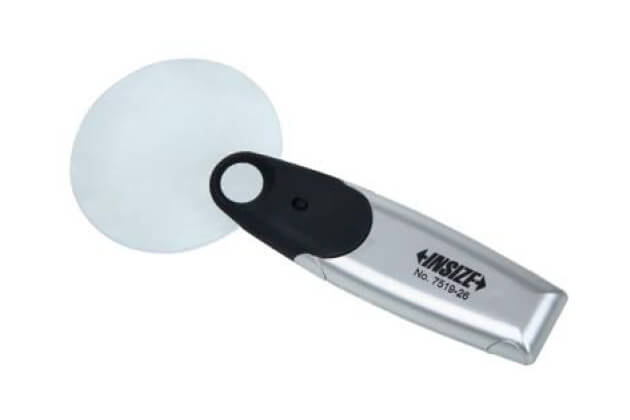 Kính lúp Insize 7512-1 ba vị trí, có đèn chiếu