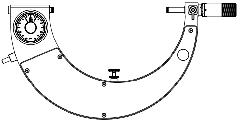 Panme đồng hồ đo ngoài Feinmess Suhl 76053757420 8 0537