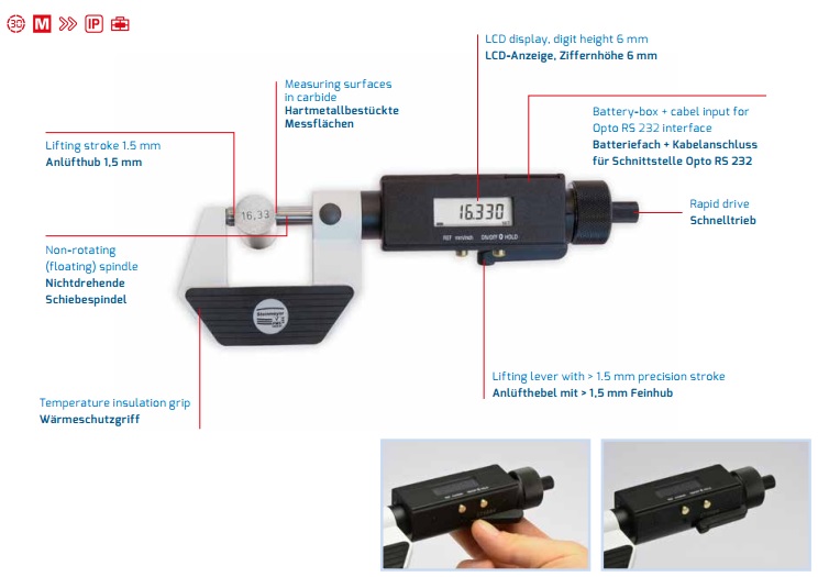Panme điện tử Feinmess Suhl 76070006020 3 0700