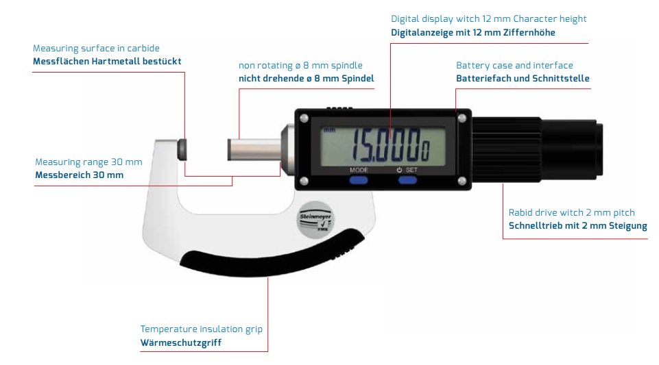 Panme điện tử Feinmess Suhl 76080000120 4 0800