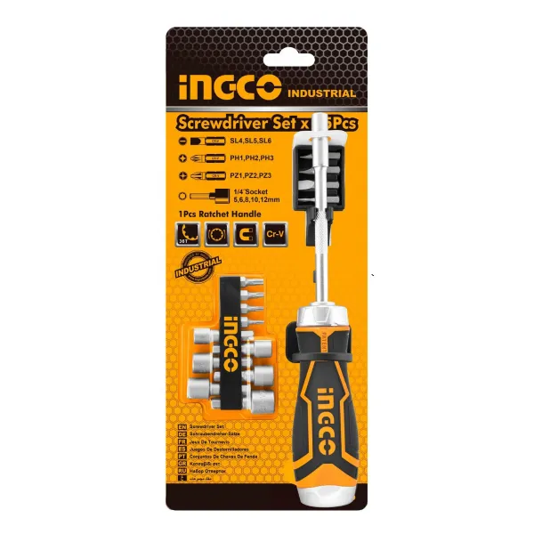 Bộ tua vít 15 đầu INGCO AKISD1508 Bộ tua vít 15 đầu INGCO AKISD1508