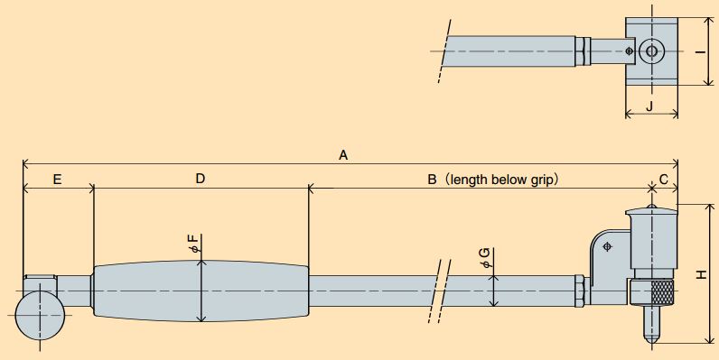 Đồng hồ đo lỗ loại chân ngắn Peacock S Series