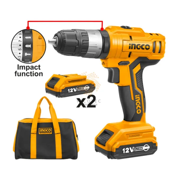 Máy khoan dùng pin INGCO CIDLI1222 Máy khoan dùng pin INGCO CIDLI1222