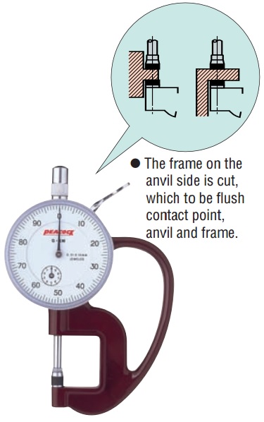 Đồng hồ đo độ dày Peacock G-1M 8 Đồng hồ đo độ dày Peacock