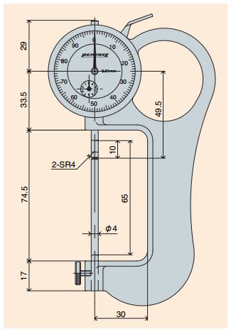 Đồng hồ đo độ dày Peacock G-MT 12 Đồng hồ đo độ dày Peacock