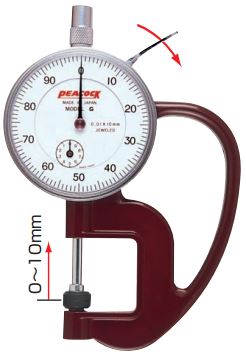 Đồng hồ đo độ dày Peacock H-3 2 Đồng hồ đo độ dày Peacock