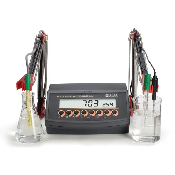Máy đo pH/ORP/EC/ISE/TDS/Độ mặn Hanna HI2550-02