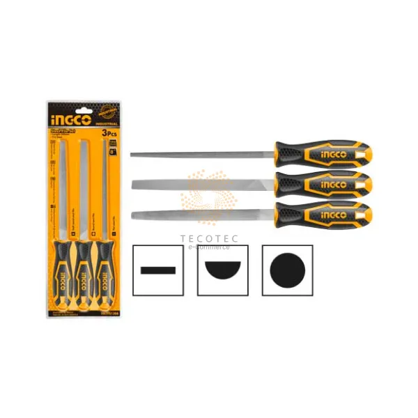 Bộ dũa thép 3 chi tiết INGCO Bộ dũa thép 3 chi tiết INGCO