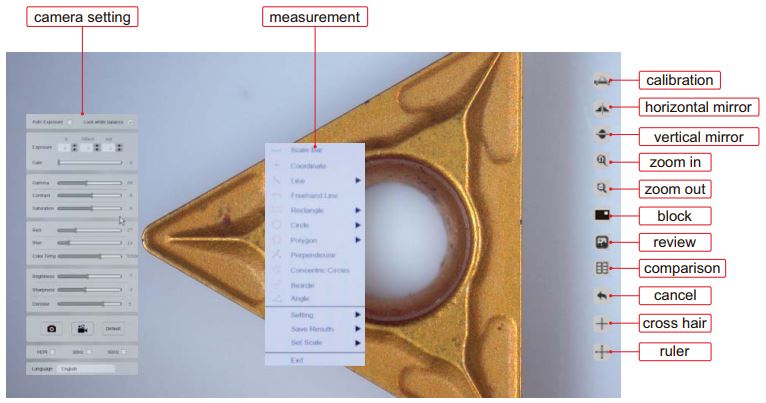 Máy ảnh kỹ thuật số cho kính hiển vi Insize ISM-CM20