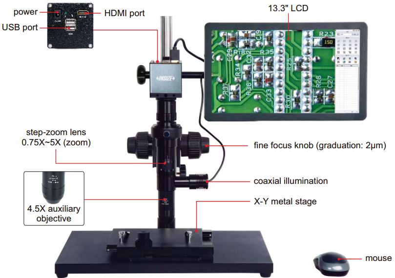 Kính hiển vi đo lường độ phân giải cao Insize ISM-DL302