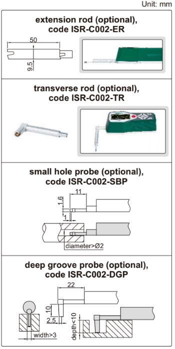 Đầu dò lỗ nhỏ cho máy đo độ nhám Insize ISR-C002-SBP 10 Máy đo độ nhám Insize ISR-C002