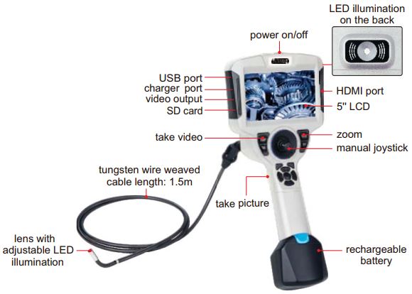 Thiết bị nội soi độ phân giải cao 360° Insize ISV-MS
