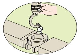 Đồng hồ so chân gập loại đặc biệt Peacock W series PC-1BW 3 Đồng hồ so chân gập loại đặc biệt Peacock W series