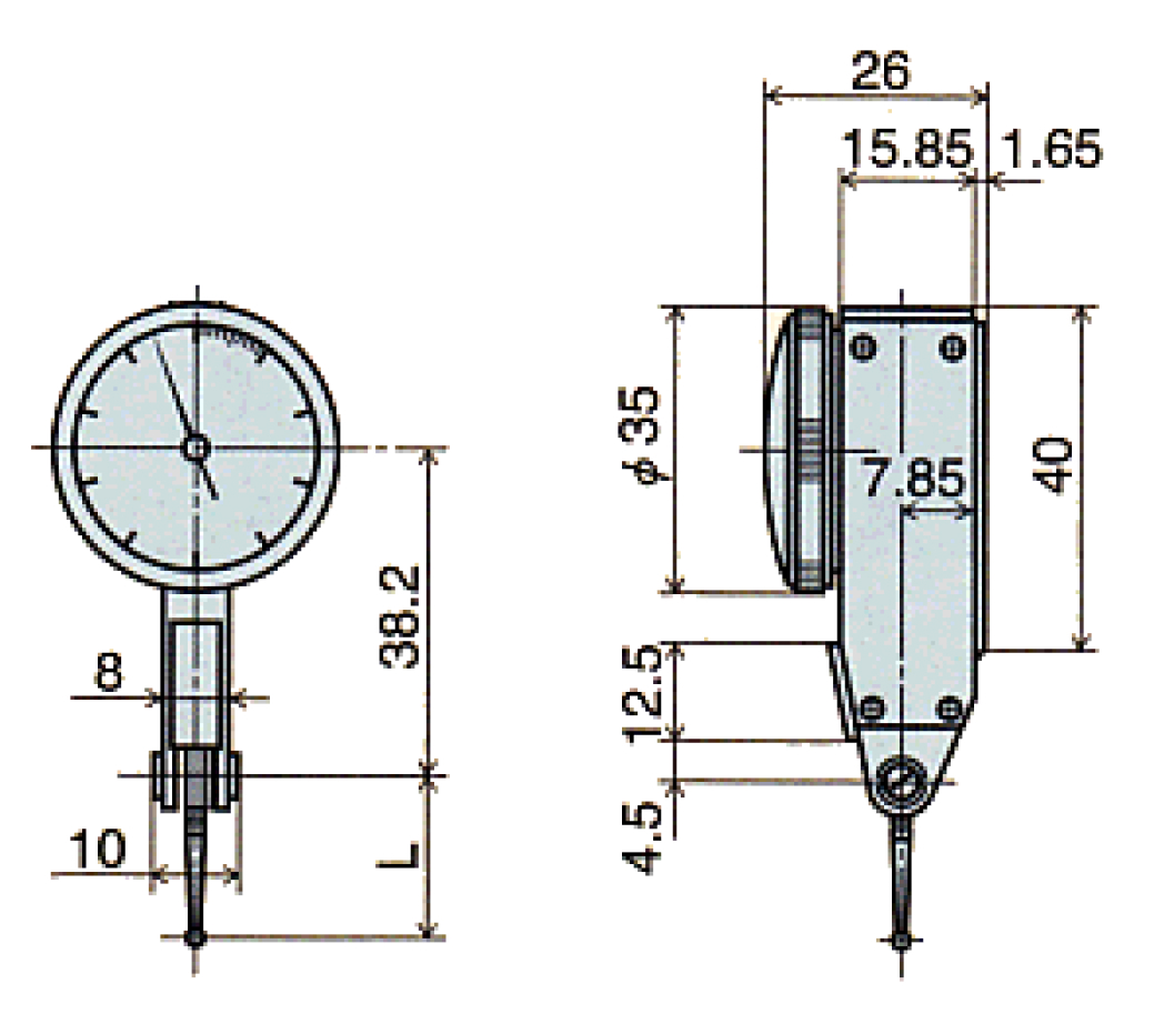 Đồng hồ đo chiều cao ren Insize 2232