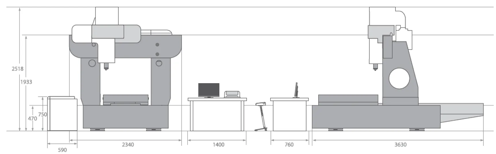 Máy đo 3D CMM độ chính xác cao Dukin PFB